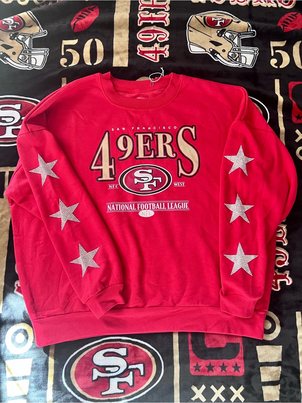 49ers Red Crewneck Sweatshirt